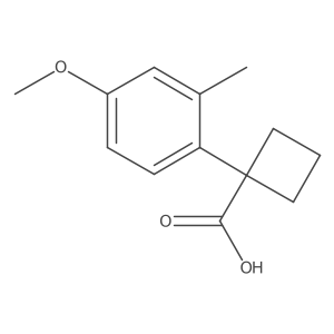 1-(4-Methoxy-2-methylphenyl)cyclobutane-1-carboxylic acid Structure