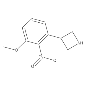 3-(3-Methoxy-2-nitrophenyl)azetidine Structure