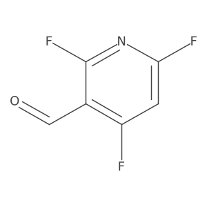 2,4,6-Trifluoropyridine-3-carbaldehyde Structure