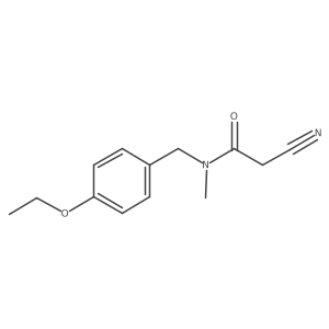 Acetamide, 2-cyano-N-[(4-ethoxyphenyl)methyl]-N-methyl- Structure