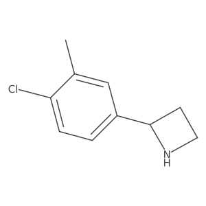2-(4-Chloro-3-methylphenyl)azetidine结构式