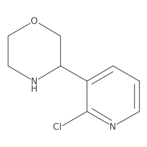 3-(2-Chloropyridin-3-yl)morpholine结构式