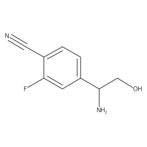 4-(1-Amino-2-hydroxyethyl)-2-fluorobenzonitrile Structure