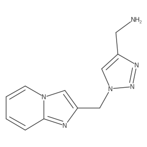 (1-(imidazo[1,2-a]pyridin-2-ylmethyl)-1H-1,2,3-triazol-4-yl)methanamine Structure