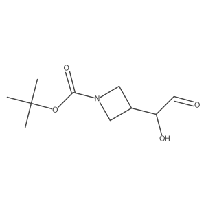 Tert-butyl 3-(1-hydroxy-2-oxoethyl)azetidine-1-carboxylate Structure