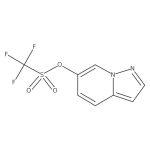Pyrazolo[1,5-a]pyridin-6-yl trifluoromethanesulfonate结构式
