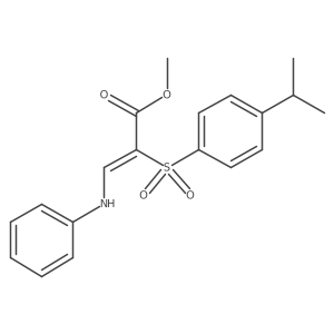 methyl (2Z)-3-anilino-2-[(4-isopropylphenyl)sulfonyl]acrylate结构式