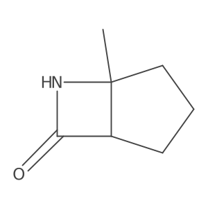 (1R,5S)-5-methyl-6-azabicyclo[3.2.0]heptan-7-one结构式