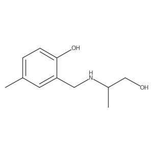 2-{[(1-Hydroxypropan-2-yl)amino]methyl}-4-methylphenol结构式