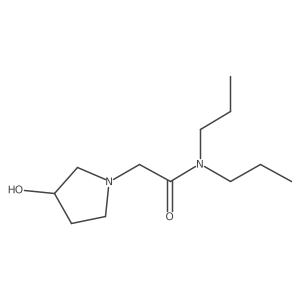 2-(3-hydroxypyrrolidin-1-yl)-N,N-dipropylacetamide Structure