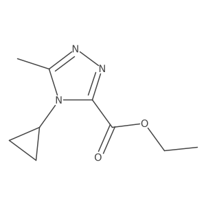 ethyl 4-cyclopropyl-5-methyl-4H-1,2,4-triazole-3-carboxylate结构式