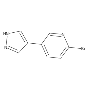 2-bromo-5-(1H-pyrazol-4-yl)pyridine结构式
