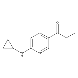 1-(6-(Cyclopropylamino)pyridin-3-yl)propan-1-one结构式