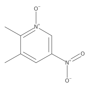 2,3-Dimethyl-5-nitropyridine 1-oxide结构式