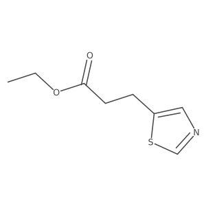 Ethyl 3-(thiazol-5-yl)propanoate结构式