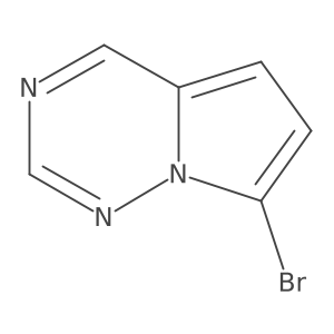 7-Bromopyrrolo[2,1-f][1,2,4]triazine Structure