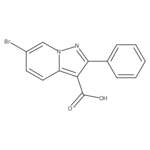 6-Bromo-2-phenylpyrazolo[1,5-a]pyridine-3-carboxylic acid Structure