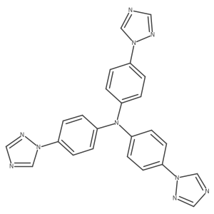 Tris(4-(1H-1,2,4-triazol-1-yl)phenyl)amine结构式