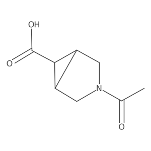 3-Azabicyclo[3.1.0]hexane-6-carboxylic acid, 3-acetyl- Structure