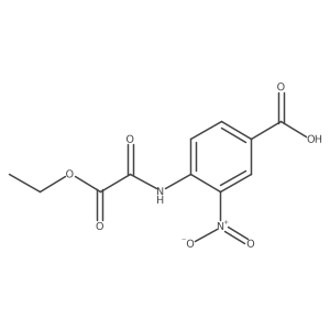 4-Ethoxalylamino-3-nitrobenzoic acid结构式