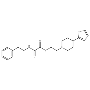 N1-phenethyl-N2-(2-(4-(thiophen-2-yl)piperidin-1-yl)ethyl)oxalamide Structure