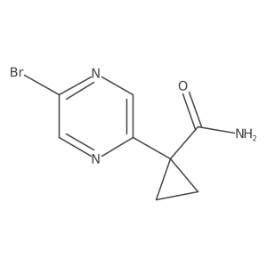 1-(5-Bromopyrazin-2-YL)cyclopropanecarboxamide结构式