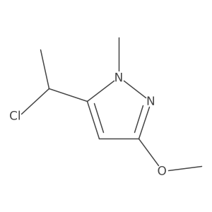 5-(1-Chloroethyl)-3-methoxy-1-methyl-1h-pyrazole Structure