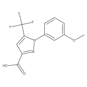 1-(3-Methoxyphenyl)-5-(trifluoromethyl)-1H-pyrazole-3-carboxylic acid结构式