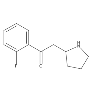 1-(2-Fluorophenyl)-2-(pyrrolidin-2-YL)ethan-1-one Structure