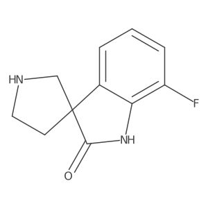 7-Fluorospiro[indoline-3,3'-pyrrolidin]-2-one Structure
