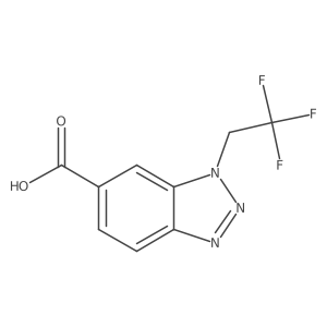 1-(2,2,2-trifluoroethyl)-1H-1,2,3-benzotriazole-6-carboxylic acid Structure