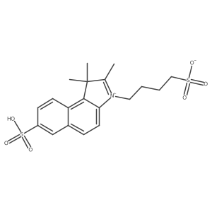 4-(1,1,2-Trimethyl-7-sulfo-1H-benzo[e]indol-3-ium-3-yl)butane-1-sulfonate Structure