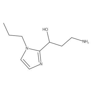 3-amino-1-(1-propyl-1H-imidazol-2-yl)propan-1-ol结构式
