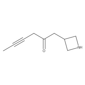 1-(Azetidin-3-yl)hex-4-yn-2-one结构式