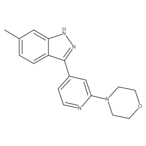 4-(4-(6-Methyl-1H-indazol-3-yl)pyridin-2-yl)morpholine Structure