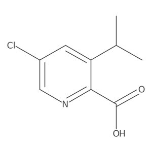 5-Chloro-3-isopropylpicolinic acid Structure