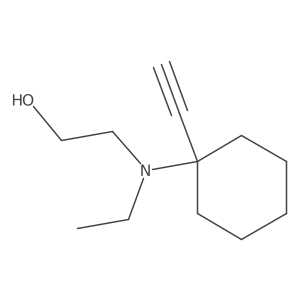 Ethanol, 2-[ethyl(1-ethynylcyclohexyl)amino]- Structure