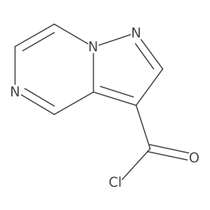 Pyrazolo[1,5-a]pyrazine-3-carbonylchloride结构式