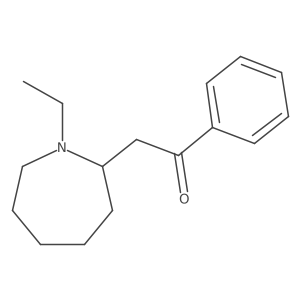 2-(1-Ethylazepan-2-yl)-1-phenylethanone Structure