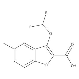 3-(Difluoromethoxy)-5-methylbenzofuran-2-carboxylic acid Structure