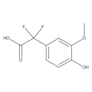 2,2-Difluoro-2-(4-hydroxy-3-methoxyphenyl)acetic acid Structure