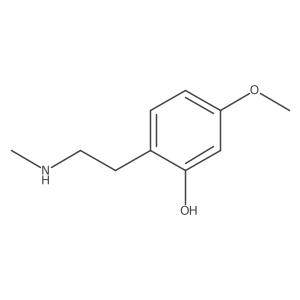 5-Methoxy-2-[2-(methylamino)ethyl]phenol结构式