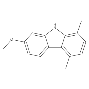 7-Methoxy-1,4-dimethyl-9H-carbazole结构式