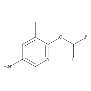 6-(Difluoromethoxy)-5-methylpyridin-3-amine结构式
