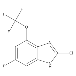 2-Chloro-6-fluoro-4-(trifluoromethoxy)-1H-1,3-benzimidazole Structure
