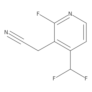 2-(4-(Difluoromethyl)-2-fluoropyridin-3-yl)acetonitrile Structure