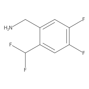(2-(Difluoromethyl)-4,5-difluorophenyl)methanamine Structure