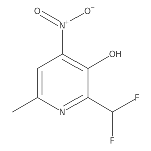 2-(Difluoromethyl)-3-hydroxy-6-methyl-4-nitropyridine Structure