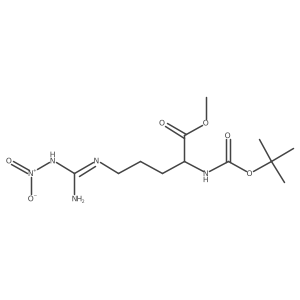 methyl (2R)-2-{[(tert-butoxy)carbonyl]amino}-5-(3-nitrocarbamimidamido)pentanoate Structure