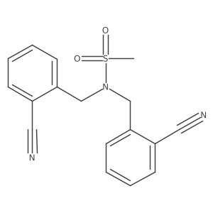 N,N-Bis[(2-cyanophenyl)methyl]methanesulfonamide Structure